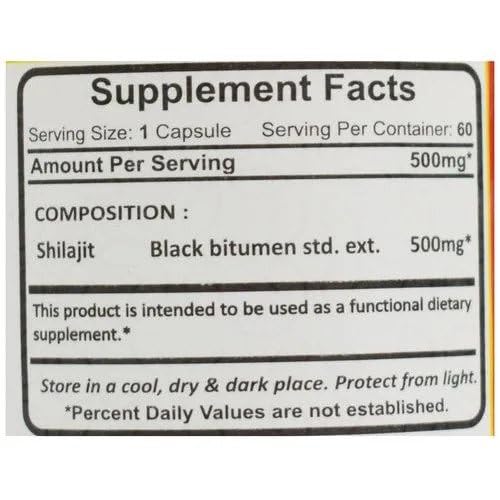 Shilajit Capsules Bottle