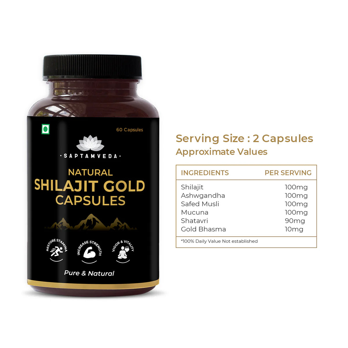 Saptamveda Shilajit Gold Capsule