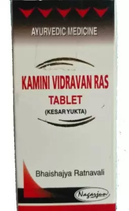 Nagarjuna Kamini Vidravan Ras Tablet Kesar Yukta