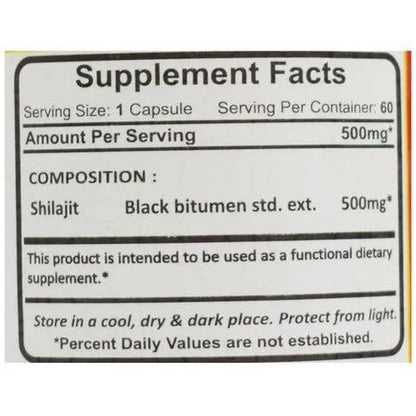 Shilajit Capsules Bottle