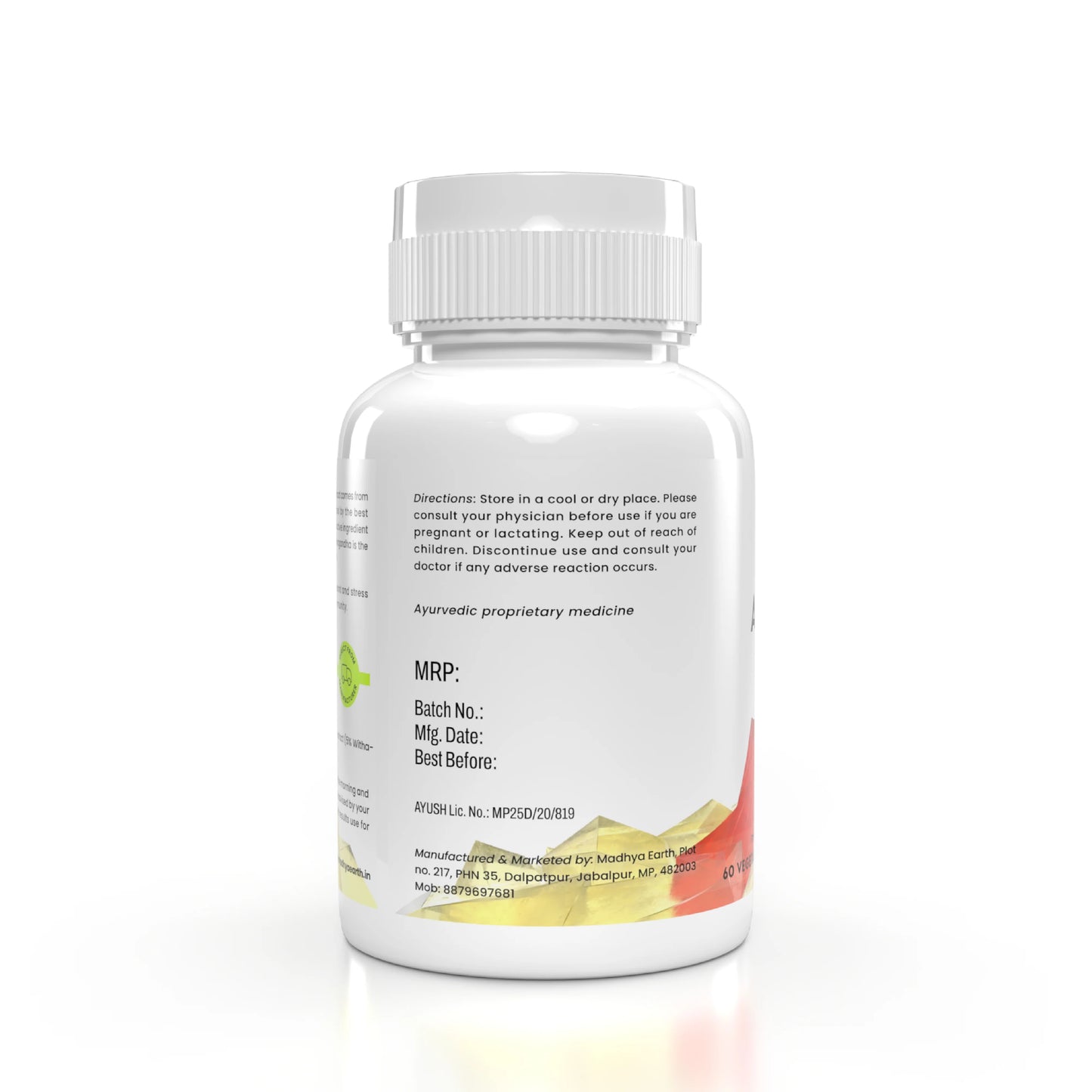 Madhya Earth Ashwagandha Extract Capsules