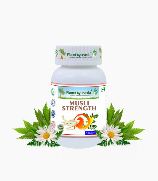 Planet Ayurveda Musli Strength Capsules